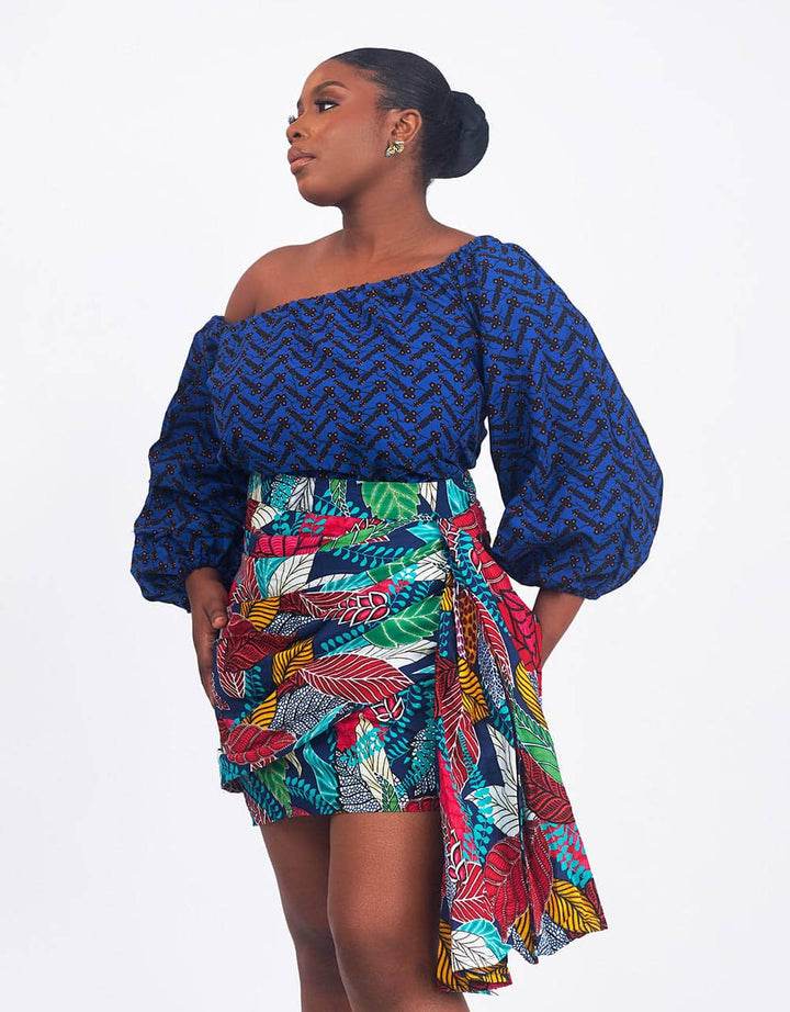 Nerose Drape Mini Skirt