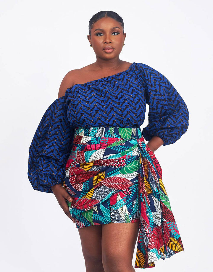 Nerose Drape Mini Skirt